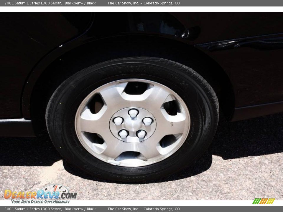2001 Saturn L Series L300 Sedan Blackberry / Black Photo #21