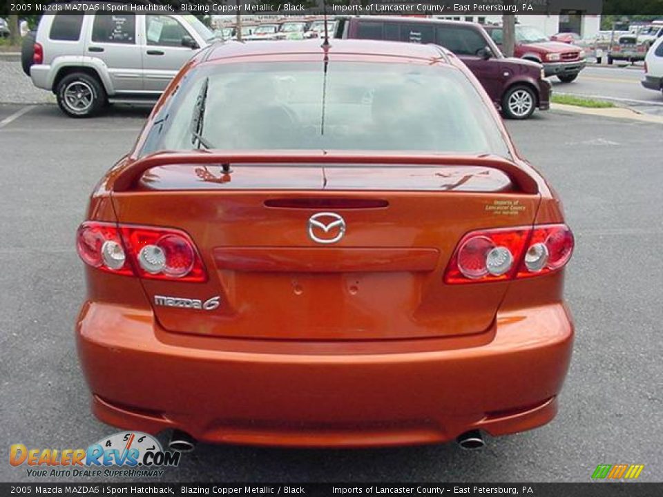 2005 Mazda MAZDA6 i Sport Hatchback Blazing Copper Metallic / Black Photo #5