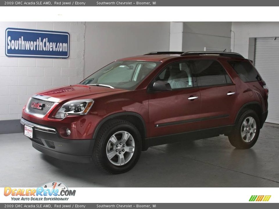 2009 GMC Acadia SLE AWD Red Jewel / Ebony Photo #1