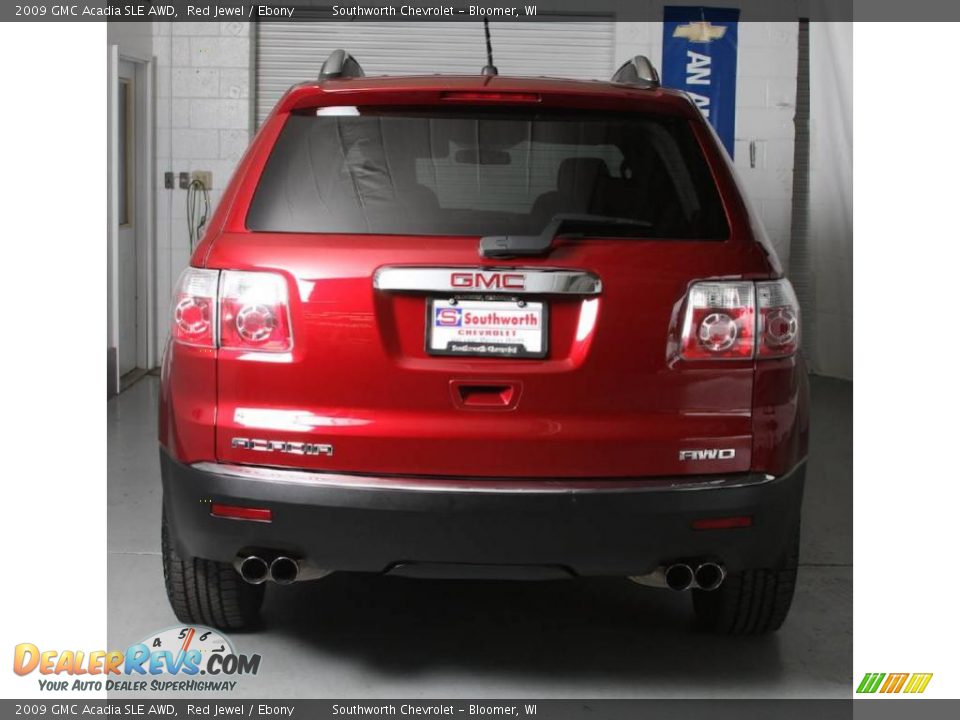 2009 GMC Acadia SLE AWD Red Jewel / Ebony Photo #3