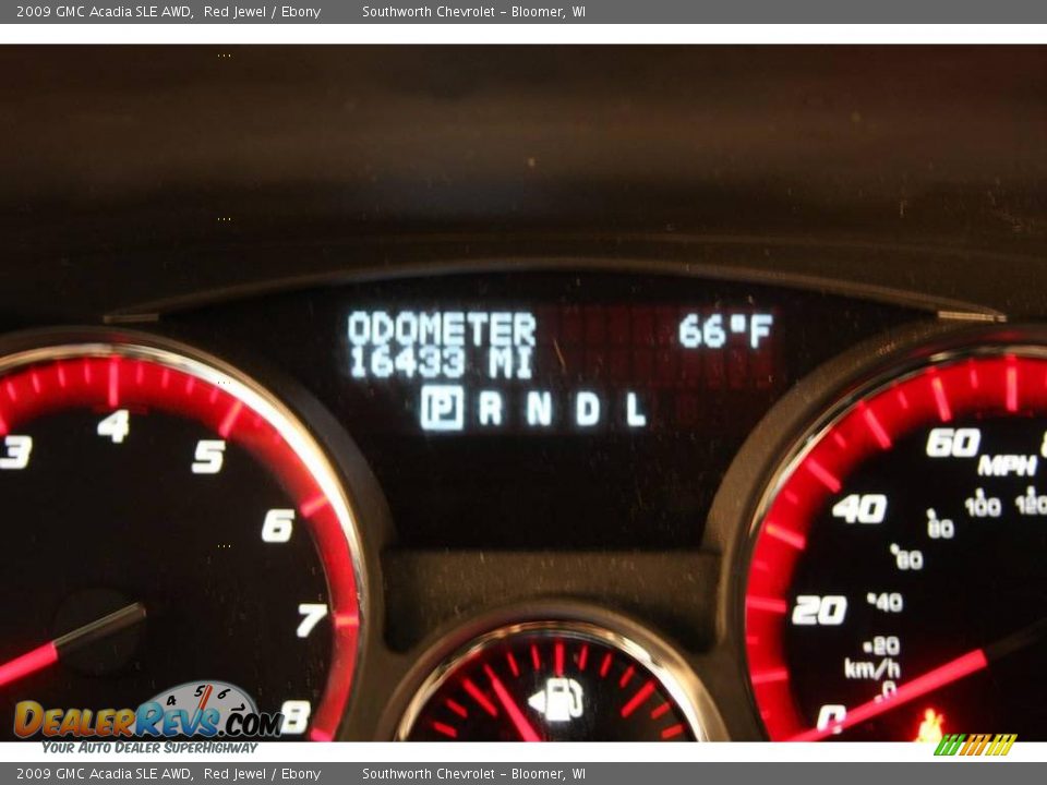2009 GMC Acadia SLE AWD Red Jewel / Ebony Photo #7