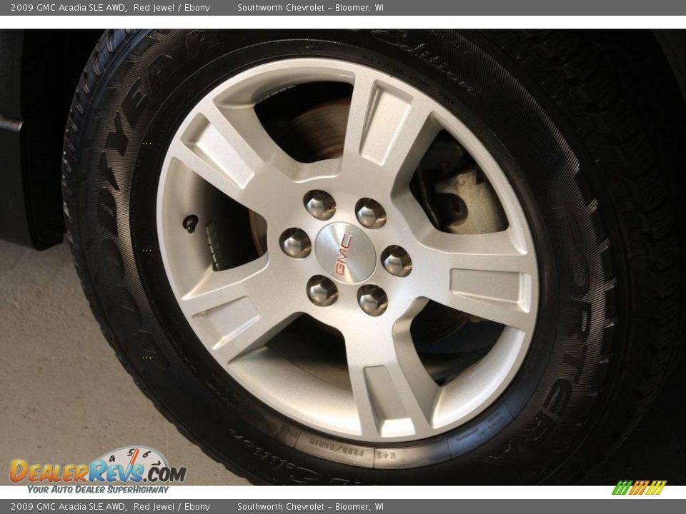 2009 GMC Acadia SLE AWD Red Jewel / Ebony Photo #10