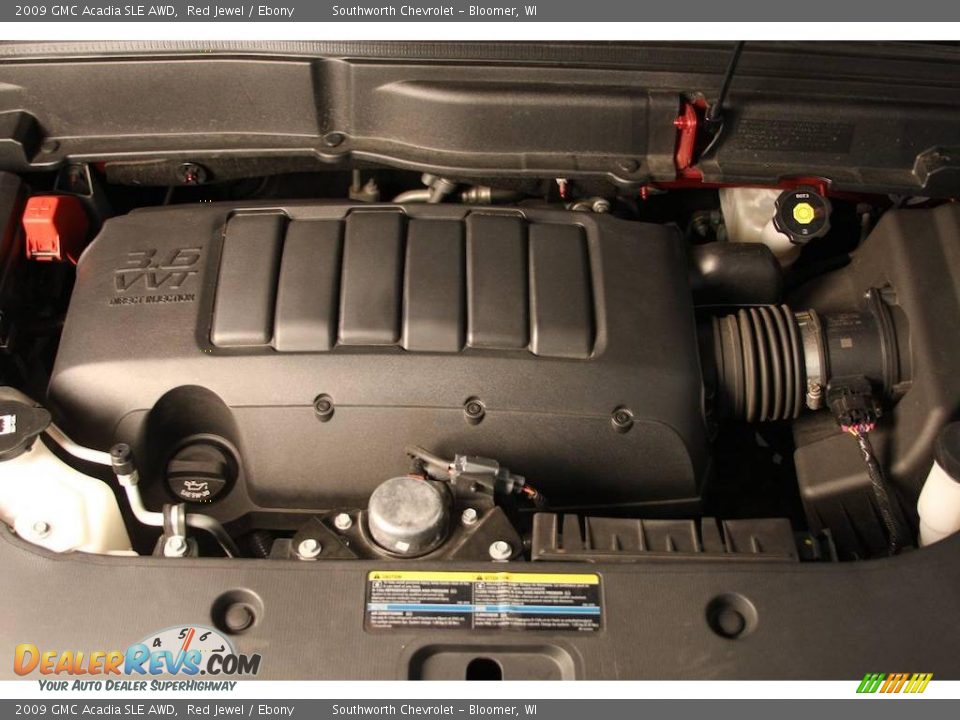 2009 GMC Acadia SLE AWD Red Jewel / Ebony Photo #11