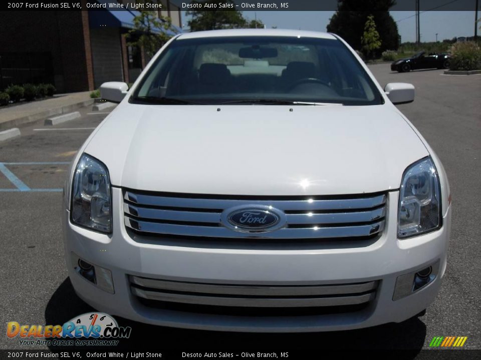 2007 Ford Fusion SEL V6 Oxford White / Light Stone Photo #3