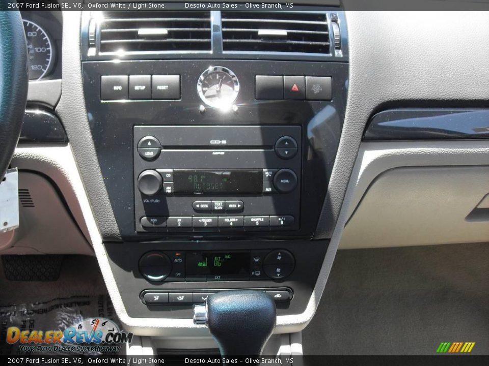 2007 Ford Fusion SEL V6 Oxford White / Light Stone Photo #11