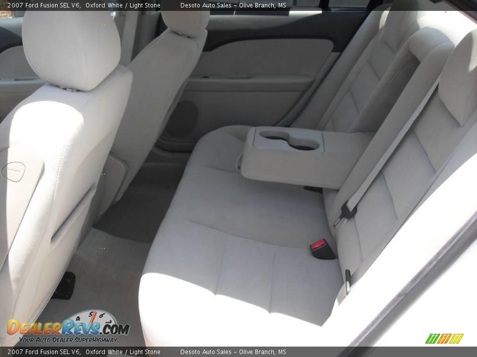 2007 Ford Fusion SEL V6 Oxford White / Light Stone Photo #14