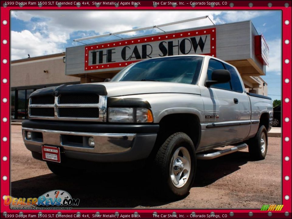 1999 Dodge Ram 1500 SLT Extended Cab 4x4 Silver Metallic / Agate Black Photo #1