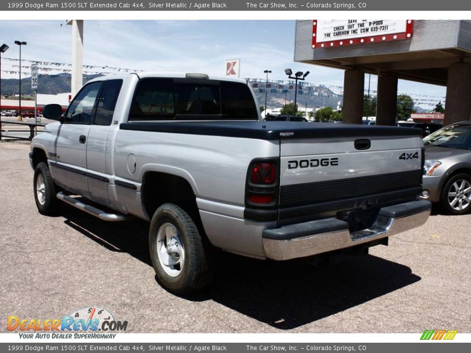 1999 Dodge Ram 1500 SLT Extended Cab 4x4 Silver Metallic / Agate Black Photo #4