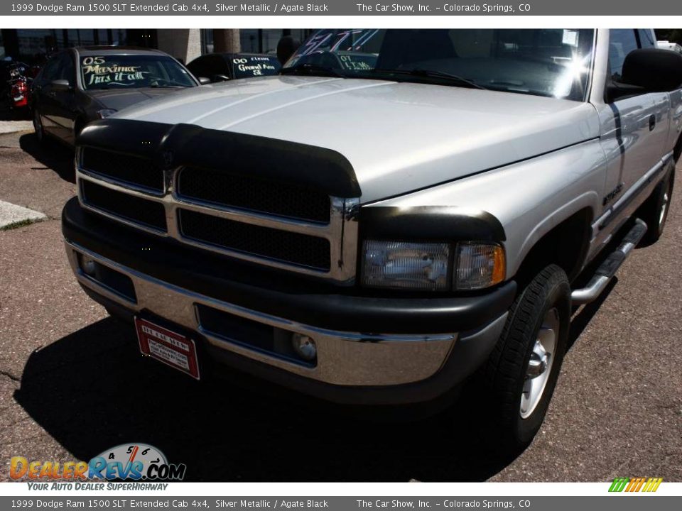 1999 Dodge Ram 1500 SLT Extended Cab 4x4 Silver Metallic / Agate Black Photo #15