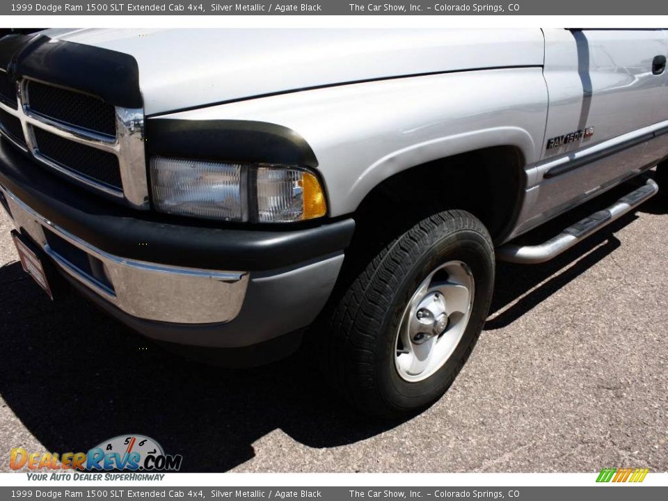 1999 Dodge Ram 1500 SLT Extended Cab 4x4 Silver Metallic / Agate Black Photo #21