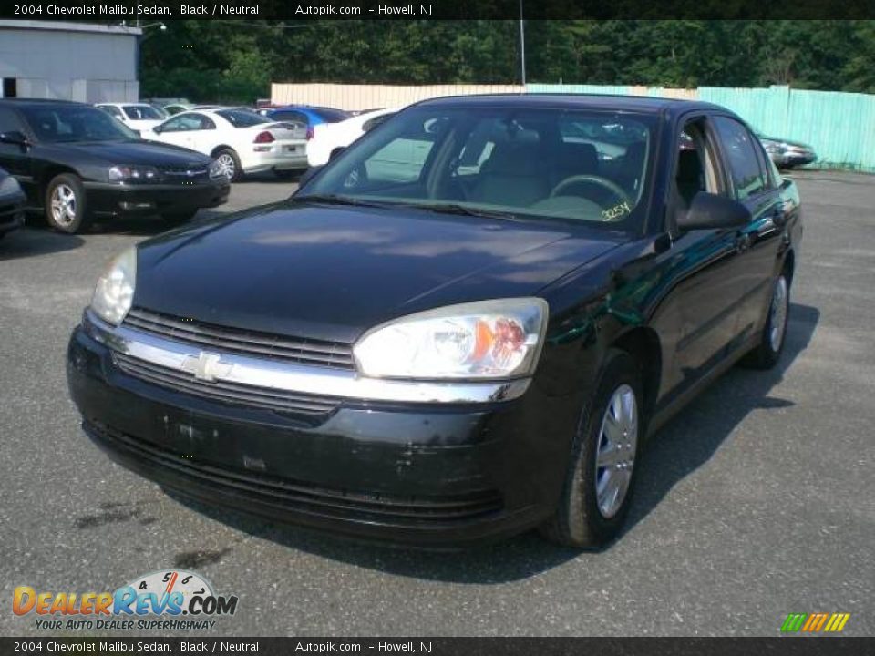 2004 Chevrolet Malibu Sedan Black / Neutral Photo #3