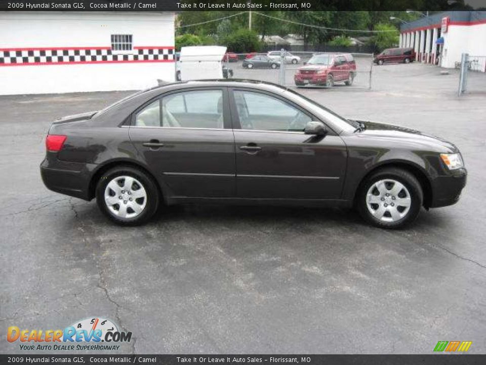 2009 Hyundai Sonata GLS Cocoa Metallic / Camel Photo #7