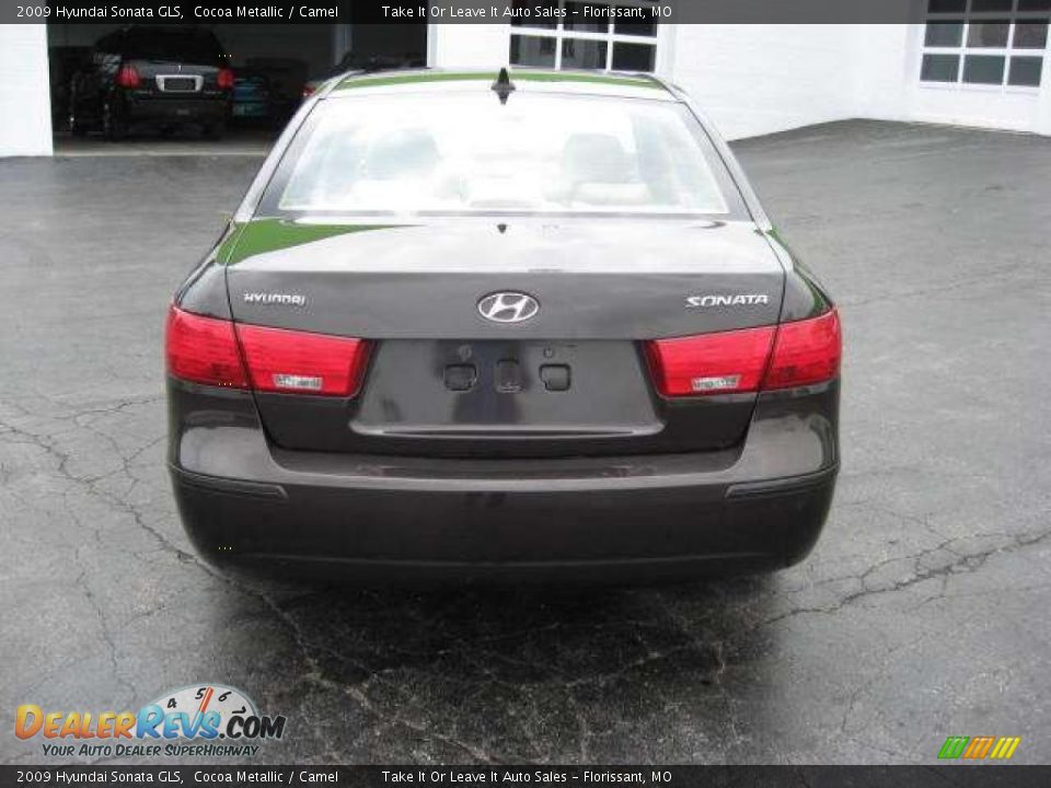 2009 Hyundai Sonata GLS Cocoa Metallic / Camel Photo #9