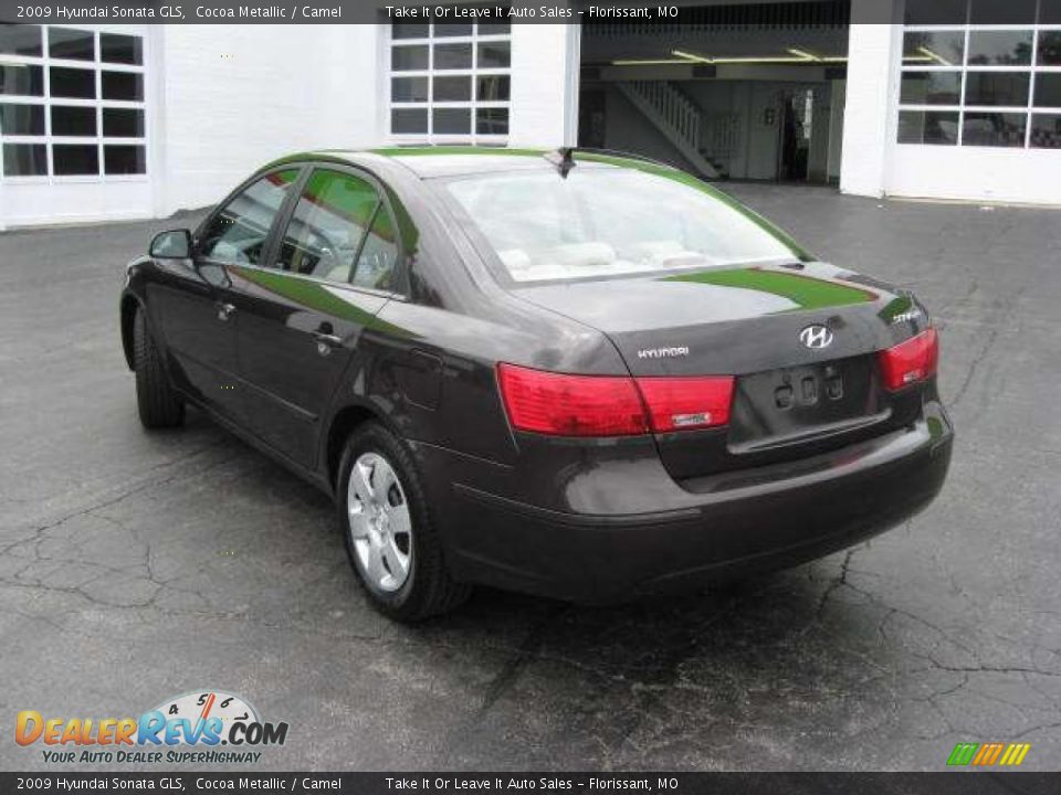 2009 Hyundai Sonata GLS Cocoa Metallic / Camel Photo #10