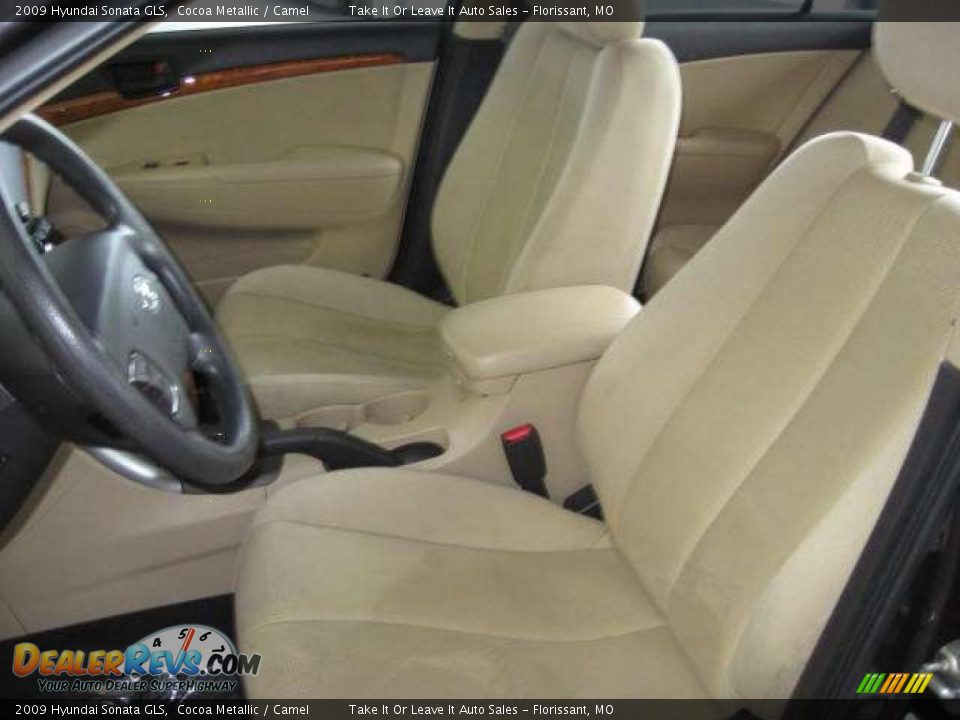 2009 Hyundai Sonata GLS Cocoa Metallic / Camel Photo #11