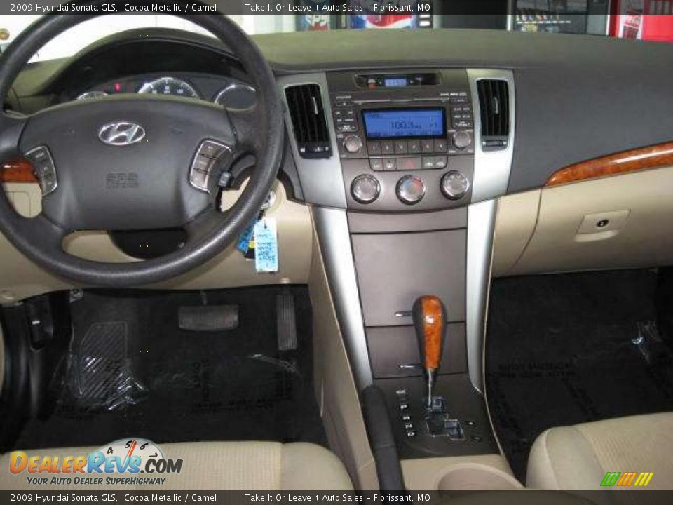 2009 Hyundai Sonata GLS Cocoa Metallic / Camel Photo #13