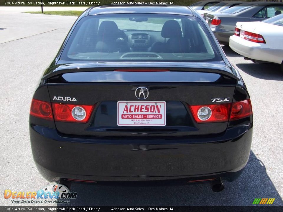 2004 Acura TSX Sedan Nighthawk Black Pearl / Ebony Photo #4