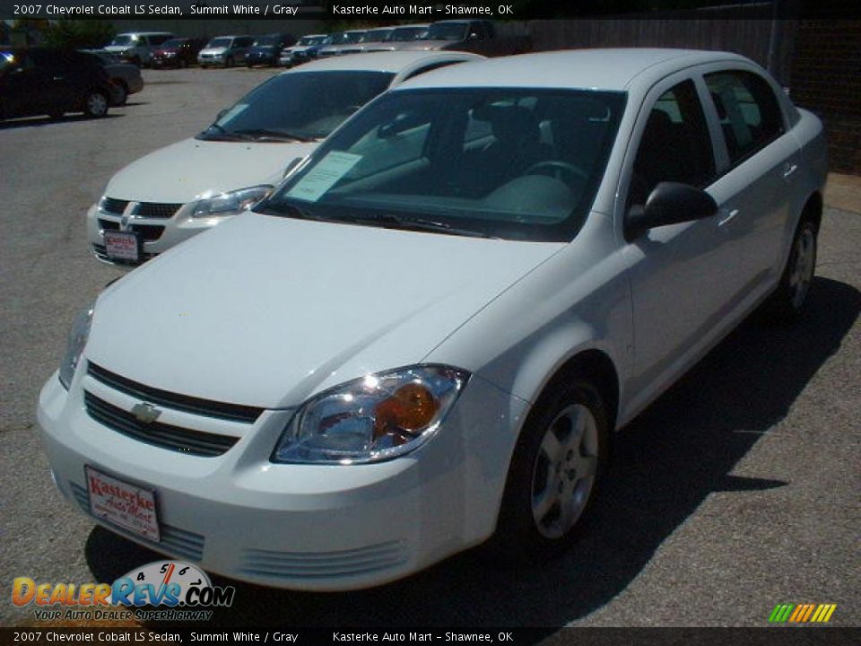 2007 Chevrolet Cobalt LS Sedan Summit White / Gray Photo #1