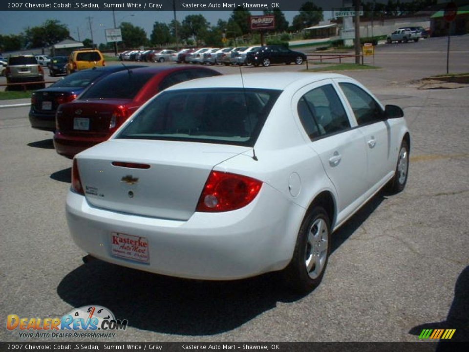2007 Chevrolet Cobalt LS Sedan Summit White / Gray Photo #3