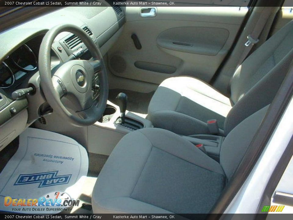2007 Chevrolet Cobalt LS Sedan Summit White / Gray Photo #5