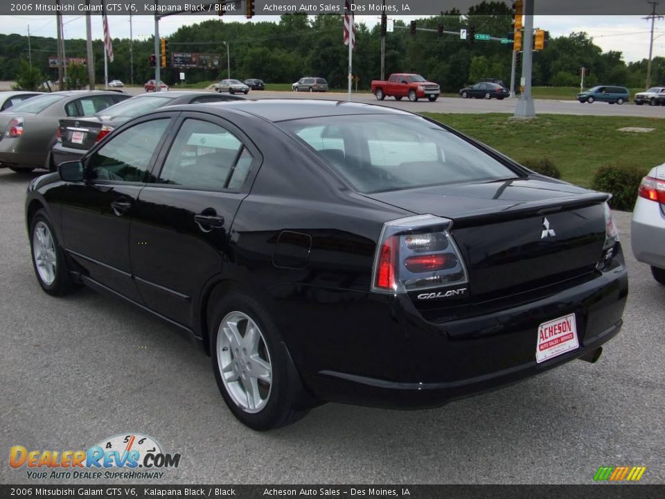 2006 Mitsubishi Galant GTS V6 Kalapana Black / Black Photo #3