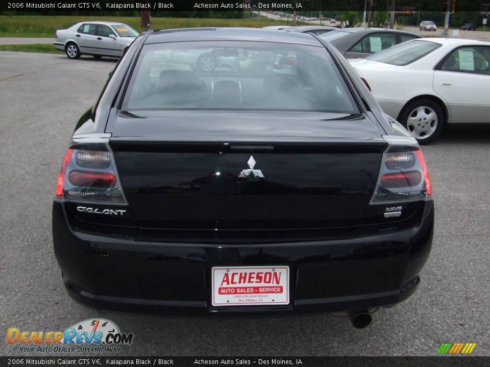 2006 Mitsubishi Galant GTS V6 Kalapana Black / Black Photo #4