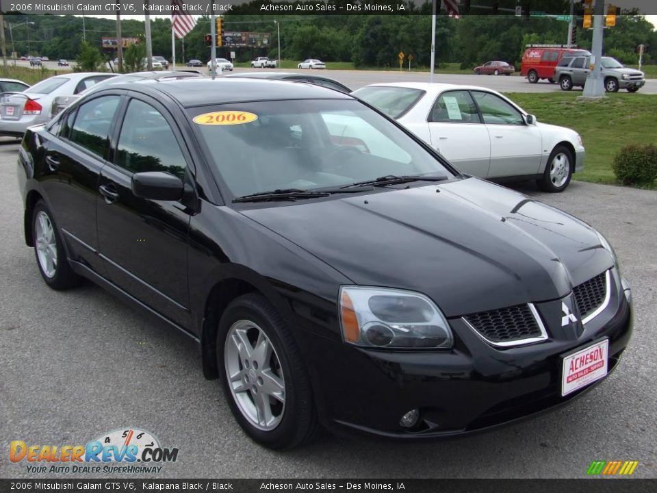 2006 Mitsubishi Galant GTS V6 Kalapana Black / Black Photo #7