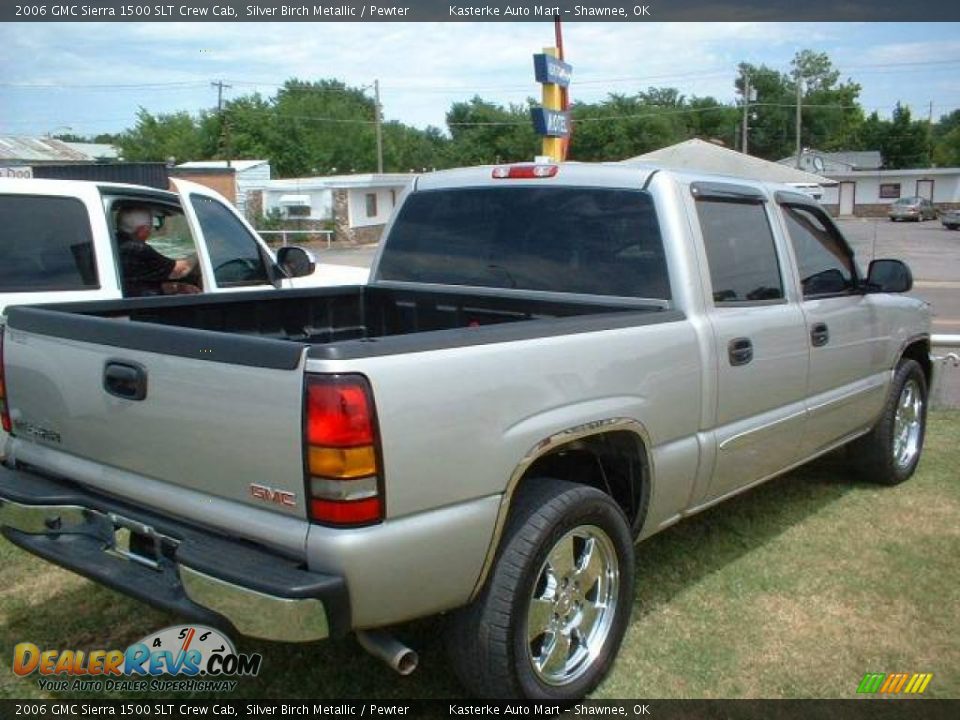 2006 GMC Sierra 1500 SLT Crew Cab Silver Birch Metallic / Pewter Photo #4
