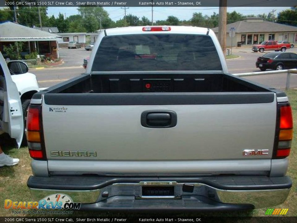 2006 GMC Sierra 1500 SLT Crew Cab Silver Birch Metallic / Pewter Photo #5