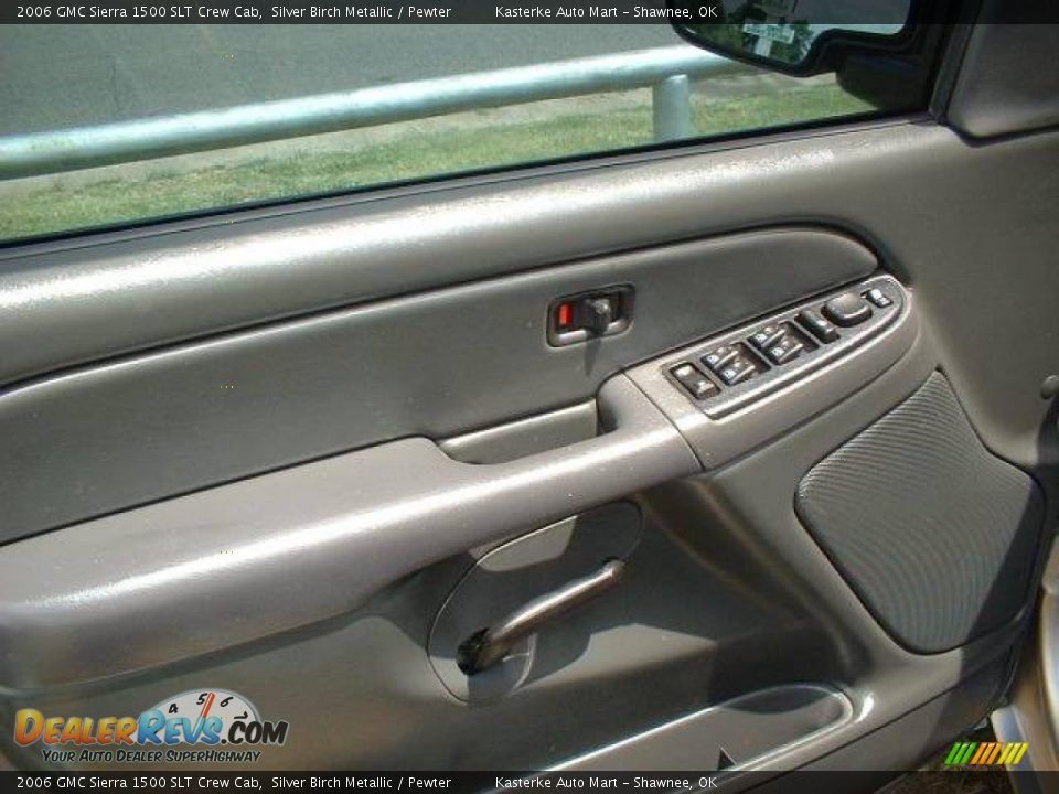 2006 GMC Sierra 1500 SLT Crew Cab Silver Birch Metallic / Pewter Photo #8