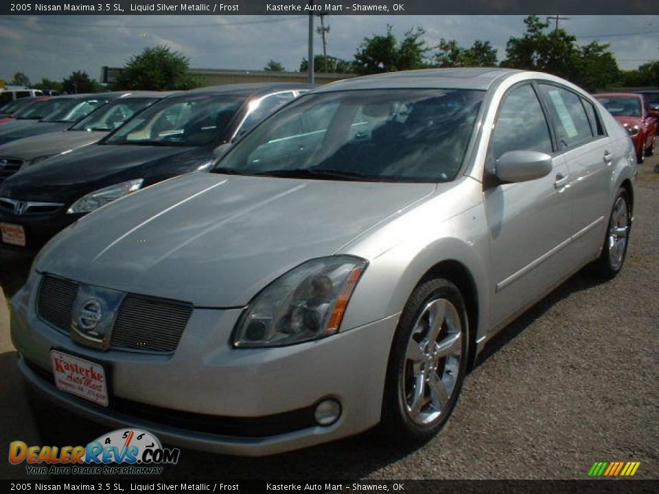 2005 Nissan Maxima 3.5 SL Liquid Silver Metallic / Frost Photo #1