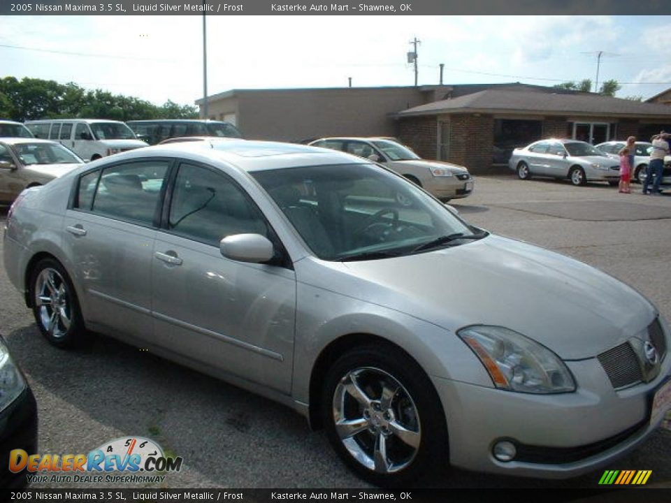 2005 Nissan Maxima 3.5 SL Liquid Silver Metallic / Frost Photo #3