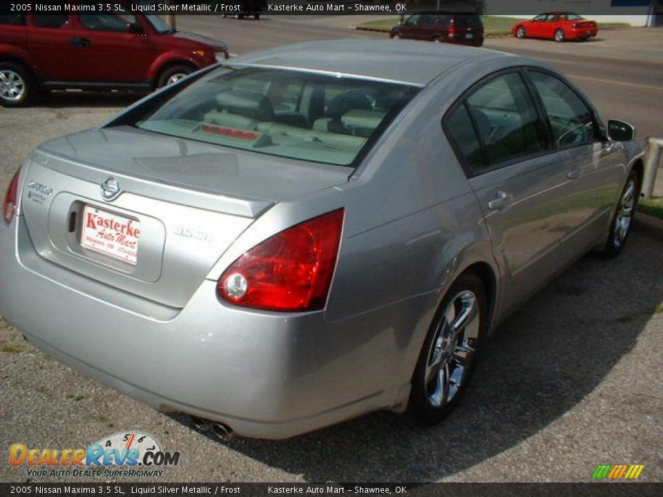 2005 Nissan Maxima 3.5 SL Liquid Silver Metallic / Frost Photo #4