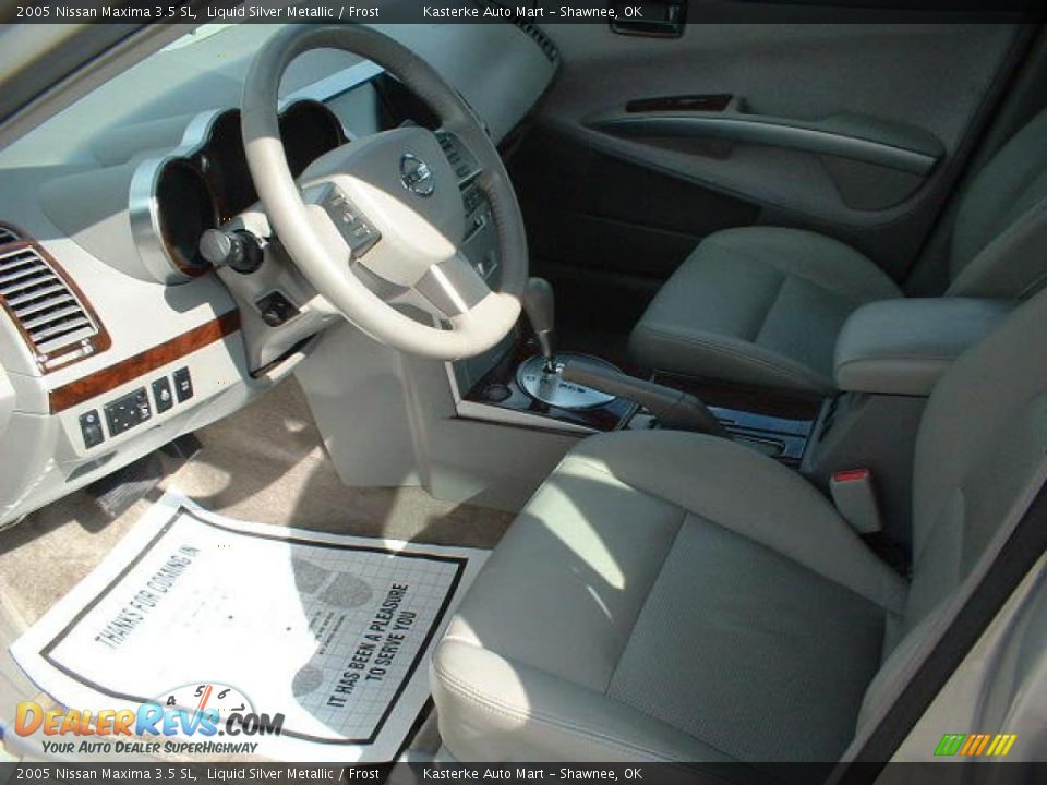 2005 Nissan Maxima 3.5 SL Liquid Silver Metallic / Frost Photo #6