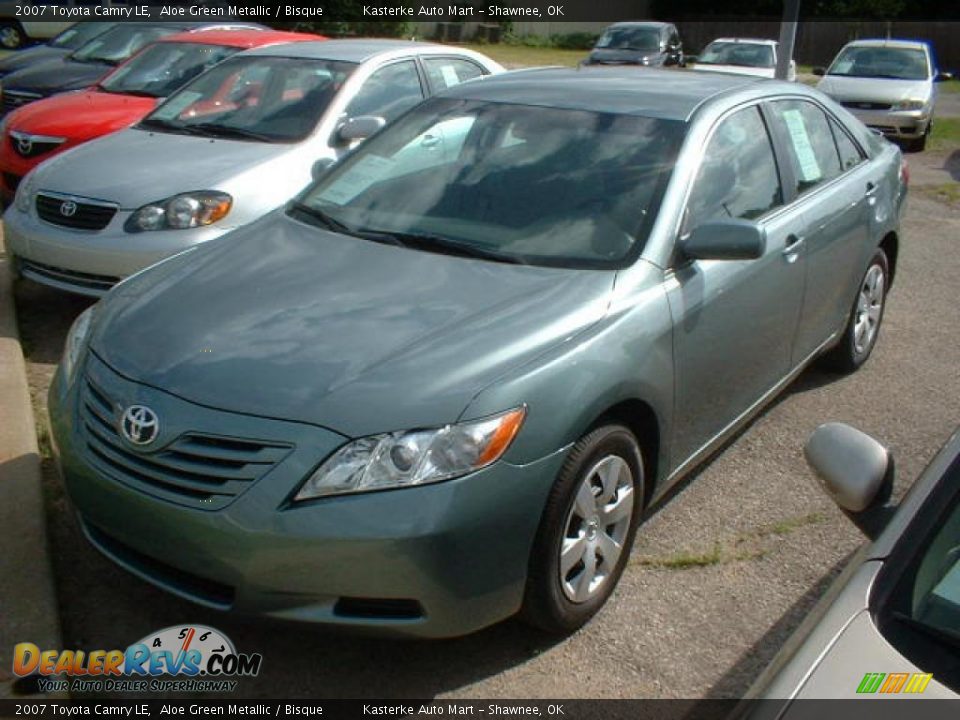 2007 Toyota Camry LE Aloe Green Metallic / Bisque Photo #1
