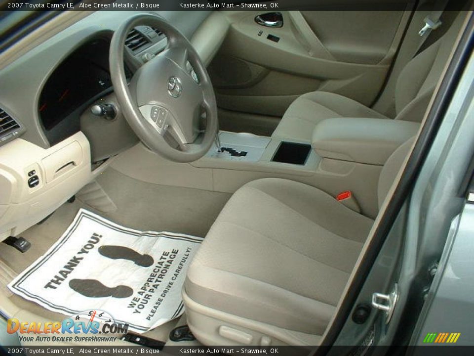 2007 Toyota Camry LE Aloe Green Metallic / Bisque Photo #6