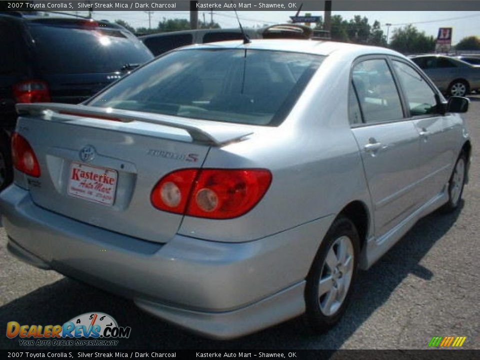 2007 Toyota Corolla S Silver Streak Mica / Dark Charcoal Photo #2