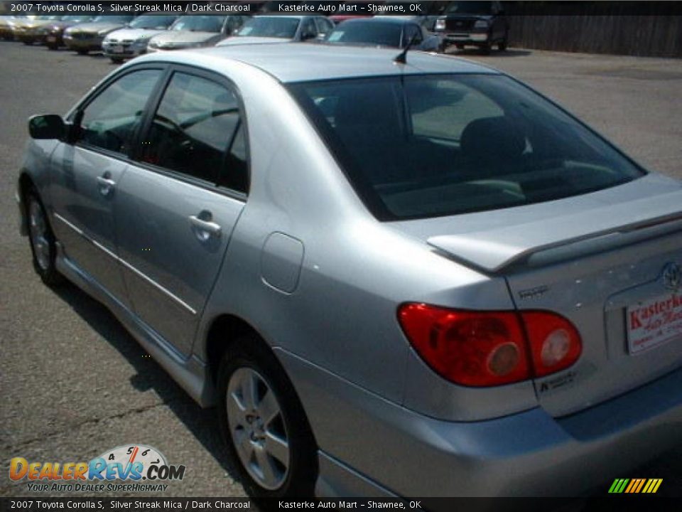2007 Toyota Corolla S Silver Streak Mica / Dark Charcoal Photo #3