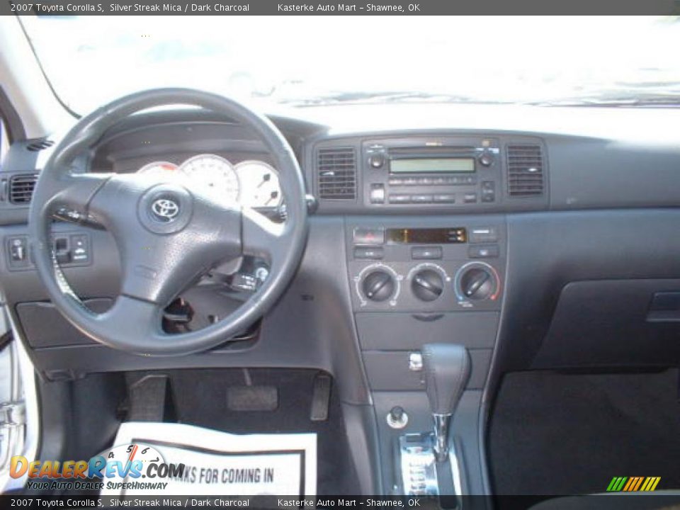 2007 Toyota Corolla S Silver Streak Mica / Dark Charcoal Photo #8