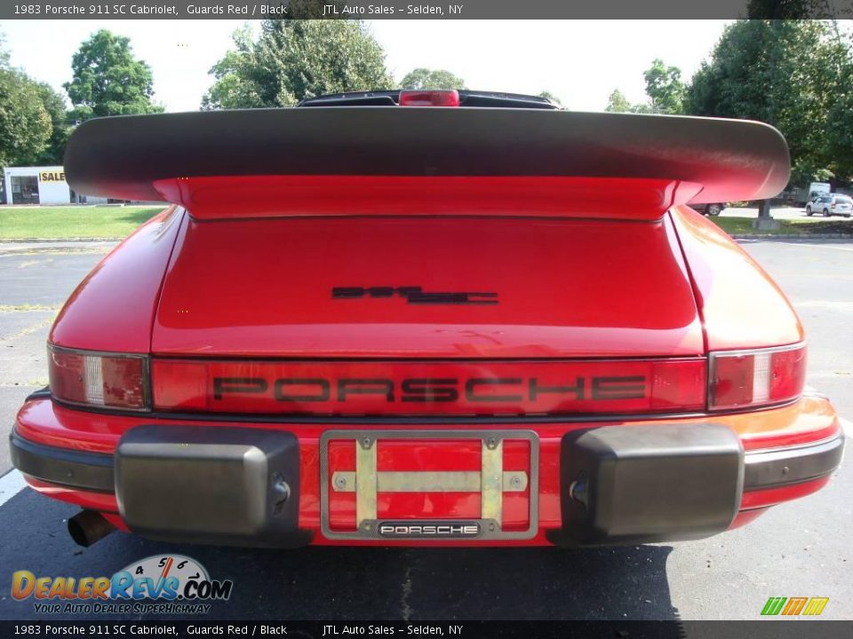 1983 Porsche 911 SC Cabriolet Guards Red / Black Photo #5