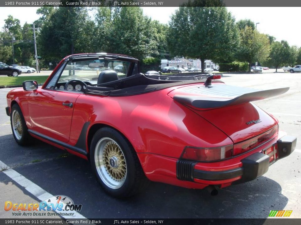1983 Porsche 911 SC Cabriolet Guards Red / Black Photo #6
