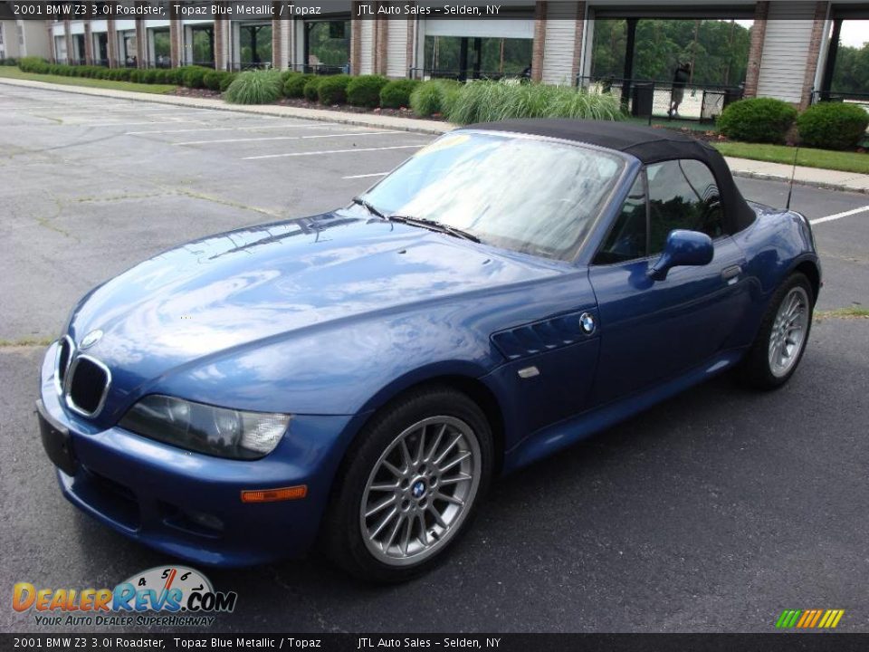 2001 BMW Z3 3.0i Roadster Topaz Blue Metallic / Topaz Photo #1