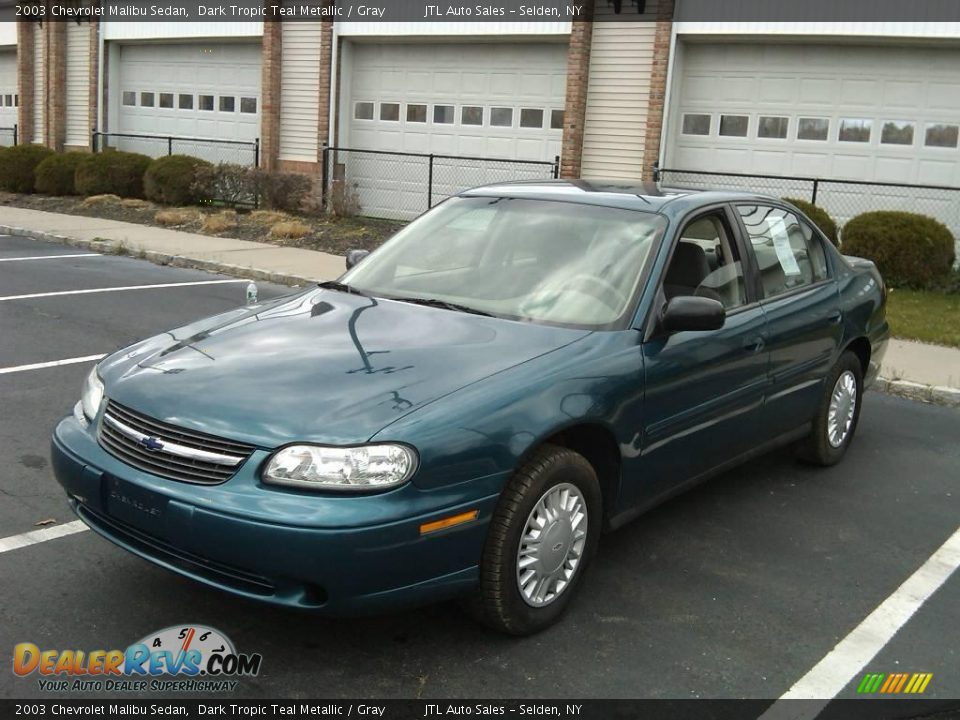 2003 Chevrolet Malibu Sedan Dark Tropic Teal Metallic / Gray Photo #1