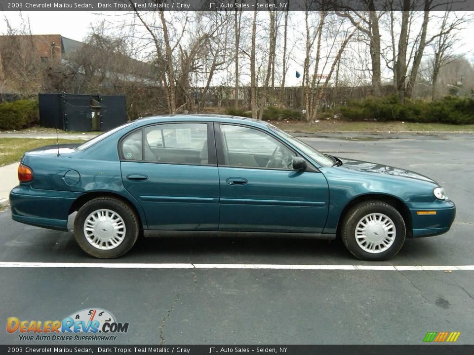 2003 Chevrolet Malibu Sedan Dark Tropic Teal Metallic / Gray Photo #10