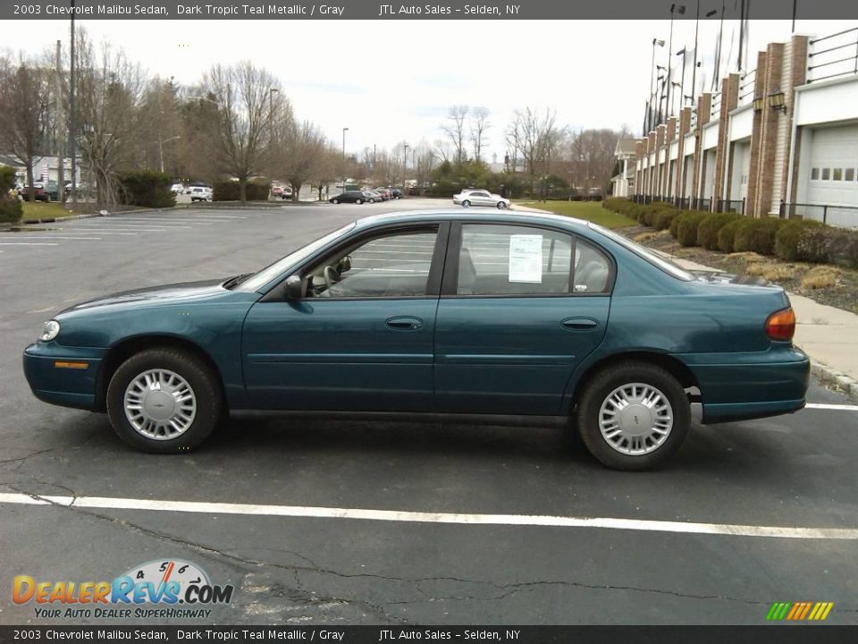 2003 Chevrolet Malibu Sedan Dark Tropic Teal Metallic / Gray Photo #11