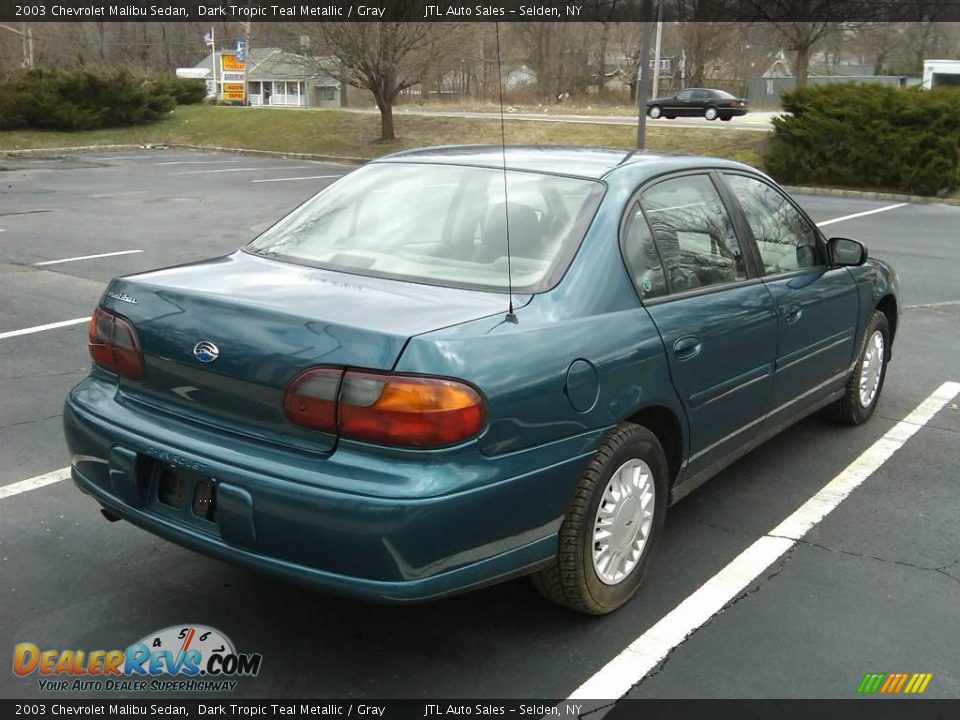 2003 Chevrolet Malibu Sedan Dark Tropic Teal Metallic / Gray Photo #12