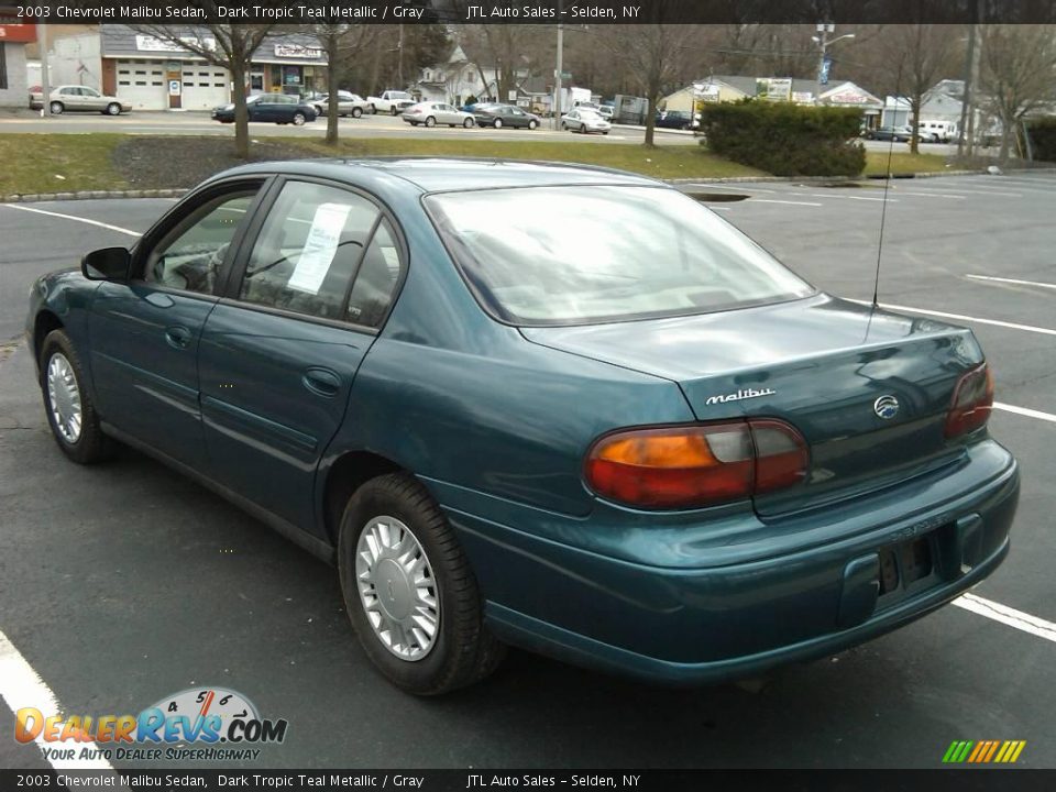 2003 Chevrolet Malibu Sedan Dark Tropic Teal Metallic / Gray Photo #13