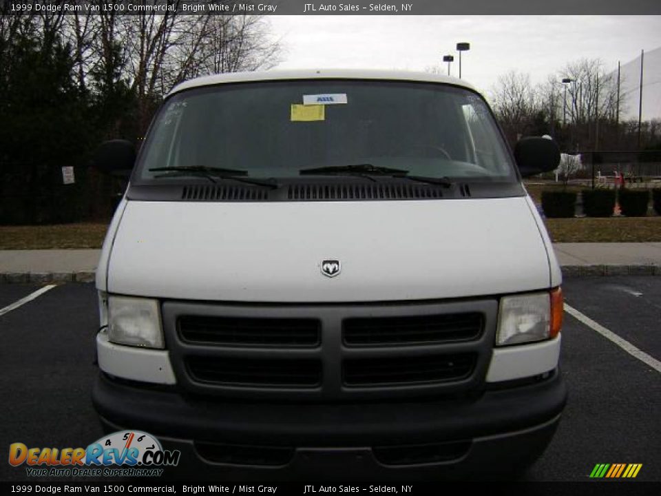 1999 Dodge Ram Van 1500 Commercial Bright White / Mist Gray Photo #1