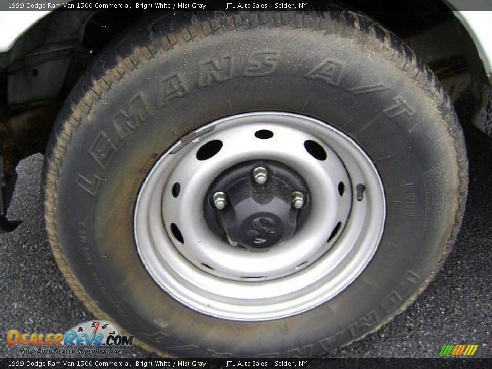 1999 Dodge Ram Van 1500 Commercial Bright White / Mist Gray Photo #3