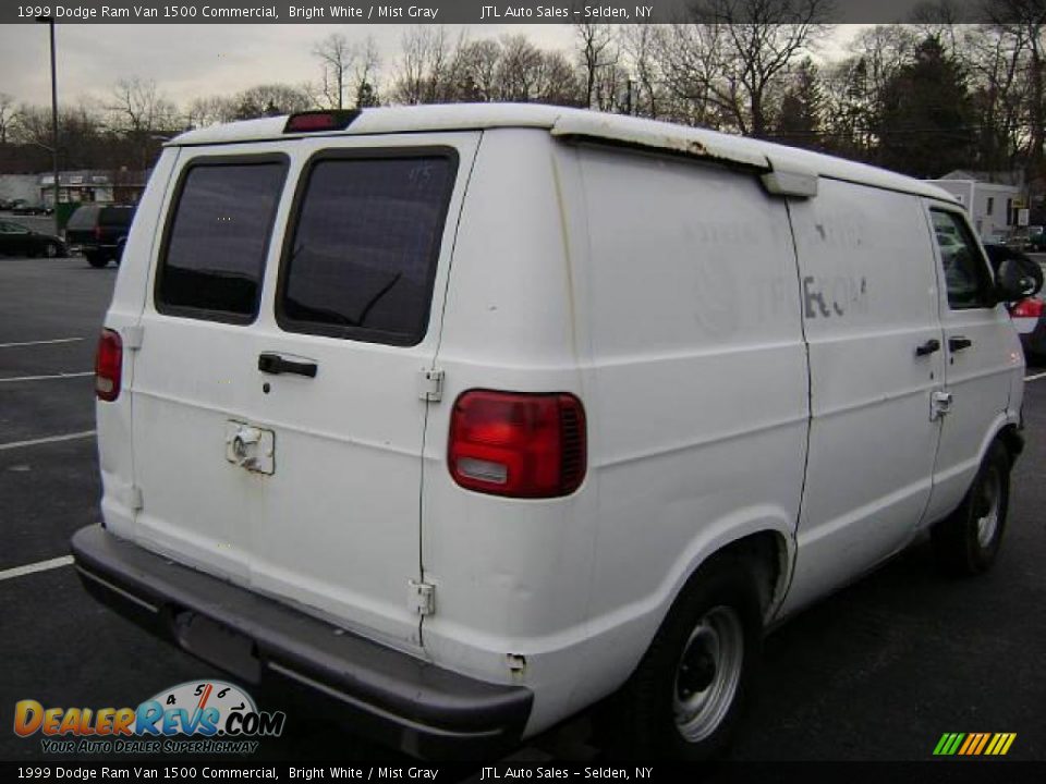 1999 Dodge Ram Van 1500 Commercial Bright White / Mist Gray Photo #7